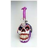 Totenkopf Bong Skull Bong Glasbong Wasserpfeife 25cm Bong Pfeife Einsteiger Bong Profi...