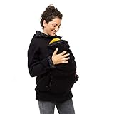 Viva la Mama Schwangerschaftsmode Umstandsjacke Tragepullover warm Jacke für Tragetuch...