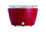 LotusGrill Classic Feuerrot G340 Rot Tischgrill Holzkohlegrill Raucharm...