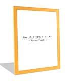 Rahmendesign24 Bilderrahmen Puzzlerahmen | Gelb 42x59,4cm (DIN A2)| Moderner Fotorahmen...