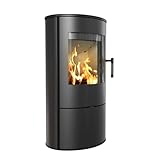 KRATKI Kaminofen aus Stahl Rollo bereit Satz Ø 150 7 kW mit Raumluftunabhängig,...