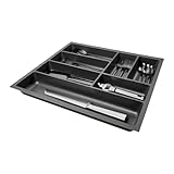 SO-BOX 2 Besteckkasten Breite 40,9 cm, Tiefe 46,2 cm mit anthraziter Kanvas-Struktur für...