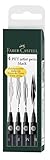 Faber-Castell 167100 - Tuschestift PITT artist pen, 4er Packung, Inhalt: S, F, M, B,...