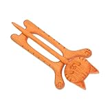 Generisch Holzschal-brosche Katze Leichter Langlebiger Holz-anstecker mit Niedlichem...