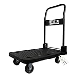 STROXX – Plattformwagen 150Kg - Extreme leicht - 740x470x930mm (LxBxH) Große...
