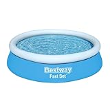 Bestway Fast Set Aufstellpool ohne Pumpe, Ø 183 x 51 cm, Blau, Rund, 940 Liter,...