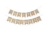 Mandala Crafts Happy Chanukkah-Banner für Chanukkah-Dekorationen, Chanukka-Dekoration...