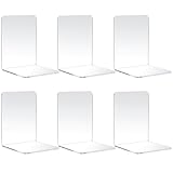 6 Pcs Buchstütze, Buchständer Buchstützen, Acryl Buchhalter Regal, Book...