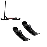 1 Paar Skischlitten Schneescooter, Ski Skateboard Schlitten Umrüstsatz,Outdoor...