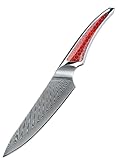 SANMUZUO 13CM Allzweckmesser, Küchenmesser aus Japanischem VG-10-Damaststahl,...