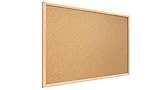 ALLboards Pinnwand mit Holz Rahmen 120x90cm Korktafel Korkwand Pinnwand Kork