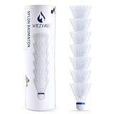 flintronic Badmintonbälle, 6 Pcs Nylon Federbälle, Badminton Bälle mit Hoher...