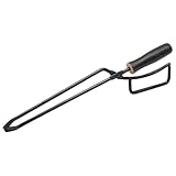 jojofuny Grillzange mit Holzgriff Lange Holzkohlezange für Outdoor Grillen Ergonomische...