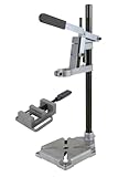 wolfcraft Bohrständer mit Schraubstock - 3406301 - praktisches Set zum exakten Bohren von...