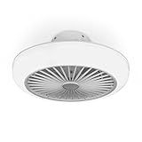 Noaton Deckenventilator mit Beleuchtung 11045W Polaris, Weiß, LED Dimmbar 42W, 3...