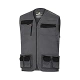 DELTA PLUS Arbeitsweste, 11 Taschen, Schrägband, 65 % Polyester, 35 % Baumwolle, 245 g,...