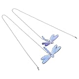GARIOUANS 2 Stück Dekorative Deckenventilator-zugkette mit Blauem Kristall...