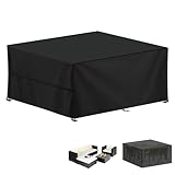 LAMUNI Abdeckung Gartenmöbel Schutzhülle für Gartentische, 250x200x80cm...