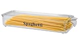Yomjarl Nudelaufbewahrungsbehälter Kunststoff Spaghetti Lebensmittel Aufbewahrungsbox...