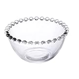 MAGICLULU 1Stk Perlen punkt transparentes Glas Geschirr Vorspeisenteller Cupcake-Ständer...