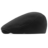 EUPSIIU Schiebermütze Herren Barett Cap Herbst Winter, Flat Cap Newsboy Mütze...