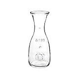 Bormioli Rocco 184179538 Misura Weinkaraffe, mit Füllstrich bei 1l, Glas,...
