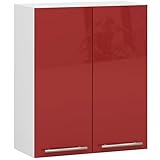 AKORD | Küchenhängeschrank - Oliwia W60 | 2 Regalböden & 2 Tür Küche Schrank |...