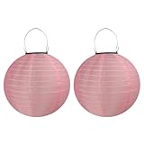 Lampions Solar Außen,Himmel 2 Stücke Solar LED Laterne Wasserdicht Nylon Hängende...