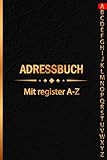 Adressbuch: adressbuch mit register a-z, Adressbuch Zum Eintragen für bis zu...