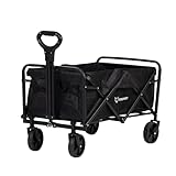 FOXSPORT Bollerwagen Faltbar, Handwagen, Transportwagen - Strandwagen mit Rädern,...