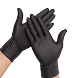 FIRST CHOICE KAYA KAYA LTD Mehrzweck-Handschuhe, puderfrei, ultrastark, schwarz, 100...