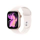 Apple Watch Series 11 GPS 42 mm Smartwatch mit Aluminiumgehäuse in Roségold und...