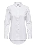 JDY Damen Basic Hemd Bluse Langarm Business Tunika Shirt Classic Regular Fit...