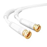 HB-DIGITAL 10m Antennenkabel SAT TV 8K 4K UHD Koxial Satelliten Kabel Anschlusskabel...