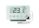 TFA Dostmann LT-102 Profi-Digitalthermometer, mit Kabelfühler, wasserdicht IP65,L 87 x B...