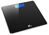 HomeFashion 28x28 cm Plattform Digitale Personenwaage Waage Personen...