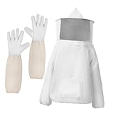 TOGEVAL 1Satz Imkeranzug für Herren Belüftete Schutzjacke mit Schleierhaube und...