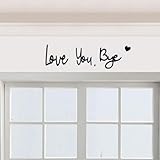 „love You Bye“-schild über Der Tür, Holzschild Mit Schriftzug Für Den Flur,...