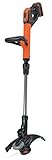 BLACK+DECKER Rasentrimmer mit Akku und Ladegerät Rasenkantenschneider Freischneider mit...