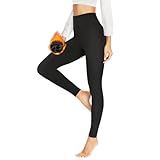 HLTPRO Thermo Leggings Damen im Winter, High Waist Thermohose Gefütterte Thermoleggins...