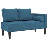 vidaXL Chaiselongue, Indoor Lounge Sofa mit Kissen, Gepolsterte Recamiere für...
