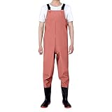 Wasserdichte Angelhose mit Stiefel: wasserdichte Overalls für Herren – Wathose für...
