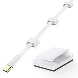 AGPTEK 100 Stück Kabelclips, selbstklebend, verstellbar, Premium-Acrylkabel,...