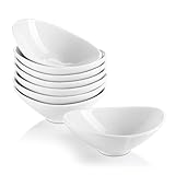 LIFVER Dipschalen Set of 8, Snackschalen Weiß 90ml, Dessertschalen Porzellan...