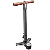 HiLo sports Standpumpe Fahrrad - [Passt für alle Ventile] - Fahrradluftpumpe...
