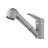 Wasserhahn Küche Ausziehbar, Auralum Küchenarmatur mit Brause Ausziehbar, Mischbatterie...