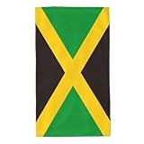 40X70cm Strandtuch Jamaikanische Flagge Sporthandtücher Pflegeleicht Saunatuch Leichtes...