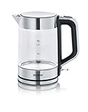 SEVERIN Glas-Wasserkocher mit 1.7L XXL-Füllvolumen, leistungsstarker und kompakter...