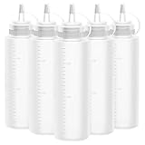 Lestiven Squeeze Flasche, 5 Stück 250ml 8oz Plastik Quetschflasche Mit Kappen - BPA...