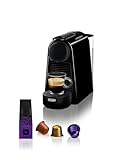 Nespresso De'Longhi EN 85.B Essenza Mini Kaffeekapselmaschine,Welcome Set mit...